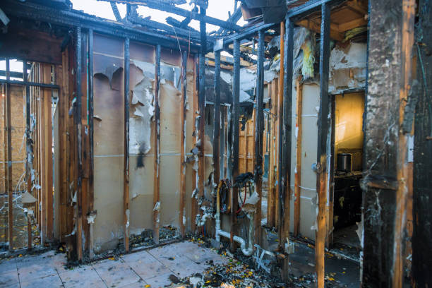 Professional Fire Damage Repair technician working in Barrington, NJ